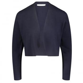 Betty & Co Kurzstrickjacke ohne Verschluss in Navy Blau, Größe 42
