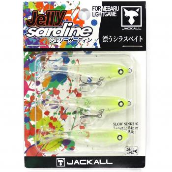 Jackall Gelée Sardine 54 mm – Tableau de leurres coulants Glow