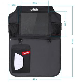 Oasser Organisateur de Voiture 2Pcs avec Kick Mats