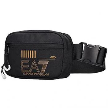 Train Core Sac à bandoulière Emporio Armani EA7 – Noir Or, une taille