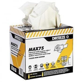 Chiffons de nettoyage MAX75, 75 g/m², sans peluche, réutilisables, L 300 x l. 420 mm, 200 p