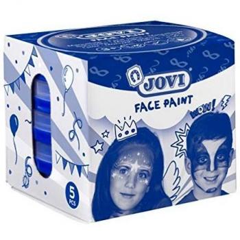 Maquillaje Jovi Face Paint 20 ml, Color Plata, 5 Uds