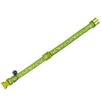 Collier pour chat Coeur Vert 20-30 cm