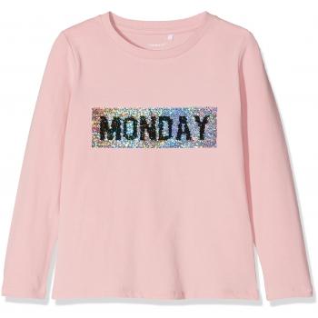 Nkfloby LS Top Box, Camisa de Manga Larga para Niñas, Rosa