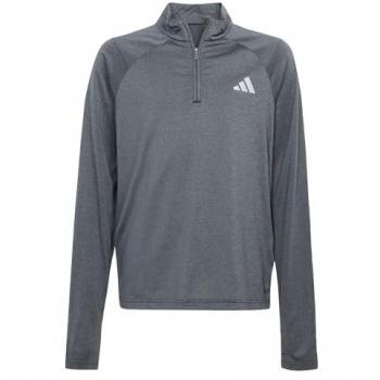 Adidas Goto Kids’ Long Sleeve 1/4 Zip Training Shirt (5-6 Years) – Grey