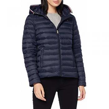 Chaqueta de Mujer Tommy Hilfiger TH Essential LW Dwn Pack, Azul (Sky Captain 403)