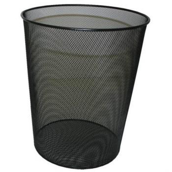 Papelera metálica de rejilla
