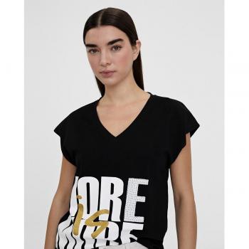 Camiseta Lola Casademunt Mujer Estilo Cuello Piquetado