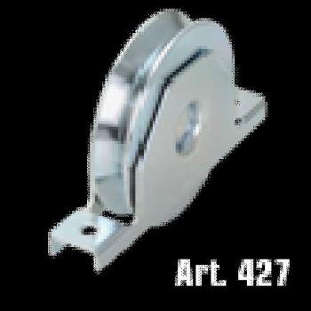 Roue de Portail Gola V 427 Combi à Souder avec Support Galvanisé