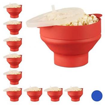 Ciotola Popcorn 10x Relaxdays – Silicone senza olio