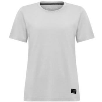 Salewa T‑shirt Aigle Blanche pour Femmes, 40, Logo Patch, Manches Courtes