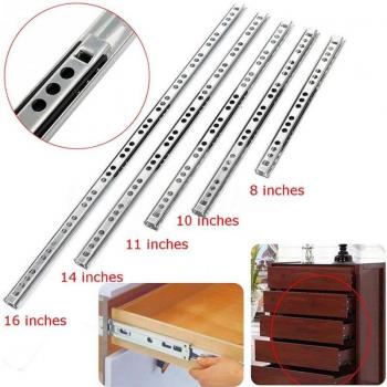 Steel Drawer Slides with Ball Bearings 8/10/11/14/16in