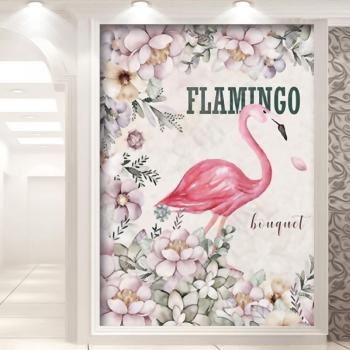 Flamingo Dreams Cross Stitch Embroidery 20X30