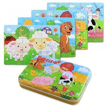 BBLIKE Puzzle en Bois 12 Pièces