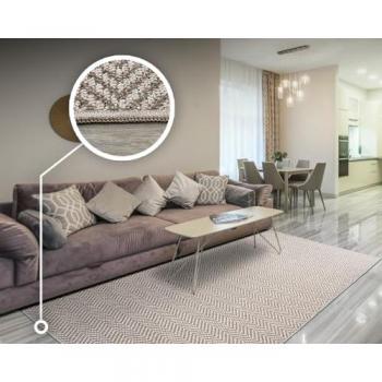 Alfombra Efecto Lana Shamain Espiga Beige 40x70 cm – Tadi & Imperio 1979
