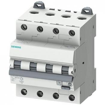 Interruptor de Seguridad Siemens 4P 10A 30MA 6KA Tipo A – 5SU13467FP10