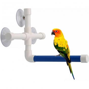 Pet Bird Shower Perch with Wall Mount