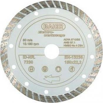 Baier 7227 Turbocutter Diamantscheibe – 115 mm Durchmesser (4046382072279)