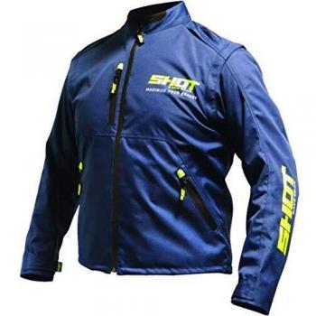 Shot Contact Veste Enduro Bleu-Jaune Fluo