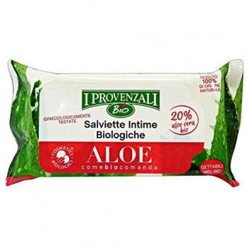 I provenzali bio salviettine intime biologiche in tessuto 100% naturale con aloe vera 12pz