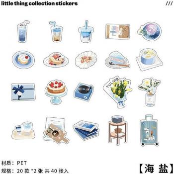 Cute Food Cake & Coffee Theme Stickers – 40 Units