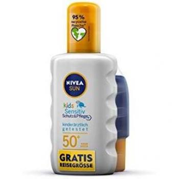 NIVEA SUN Kids Sensitiv Protección Solar Spray 200 ml + 50 ml