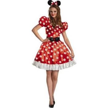 Déguisement Minnie Mouse Blanc & Rouge pour Femmes