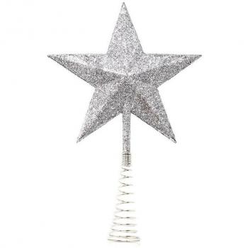 Guirma Remate Estrella Plateado 23 cm