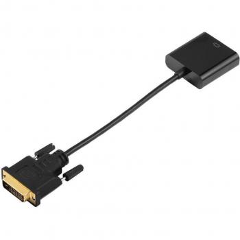 Cable Activo DVI‑D a VGA 1080p + Monitor 15 Pin Hembra