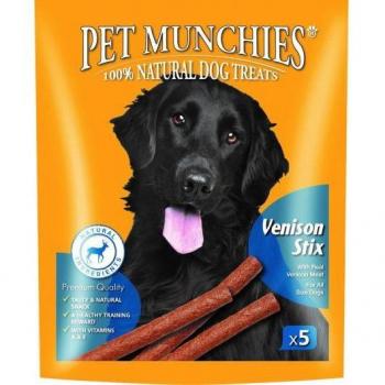 Pet Munchies Venison Stix Dog Treats 50g