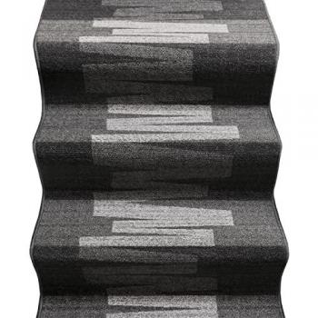 Tapis d'Entrée Zig Zag Gris 67x850 cm