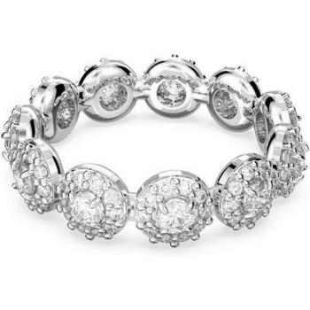Swarovski Una Angelic Ring – Rundschliff, Weiß, Rhodiniert, 58 mm, für Damen und Herren