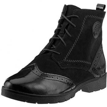 Softline 25265-21, Stivali Combat Donna, Nero, 37 EU