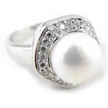 Anello Sissi Argento Bianco 50