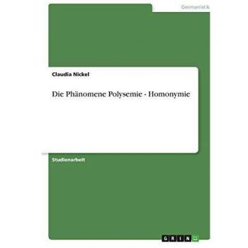 Die Phänomene Polysemie
