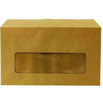 Q-Connect Envelope 89x152mm Pocket Centre Window Gummed Pk1000 -KF3431