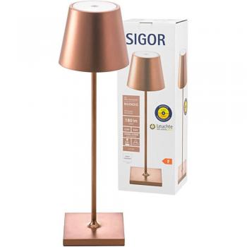 LED Akku-Tischleuchte Nuindie Kirschrot IP54