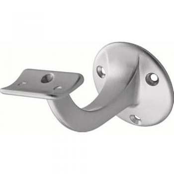 Supporto Corrimano Scale 3505 – Alluminio Anodizzato Argento, Piastra 56 mm