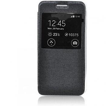 Étui S-View Flexi avec fenêtre noir pour Samsung Galaxy S6 Edge Plus
