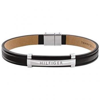 Bracciale intrecciato Tommy Hilfiger in acciaio e pelle 2790161