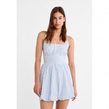 Stradivarius Kurzes Kleid in Himmelblau