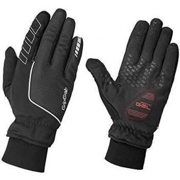 GripGrab Unisex Erwachsene Thermo Touchscreen Radsporthandschuhe mit Winddichtung, gepolsterte Gefütterung, Schwarz L