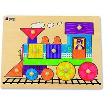 Puzzle Tren 10 piezas a partir de 18 meses marca Andreutoys