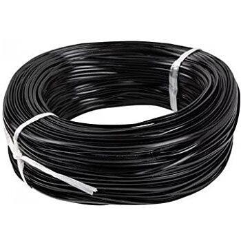 Cable telefónico LANBERG plano 4 hilos 100m negro