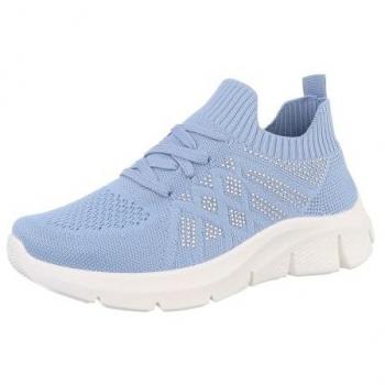 Damen Low-Top Sneaker in Hellblau von Ital-Design