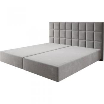 Bettgestell Dream‑Fine Mikrofaser 200 × 200 cm – Grau