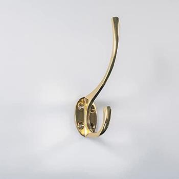Antique Bronze Victorian Hat & Coat Hook, 64 mm Oval Backplate