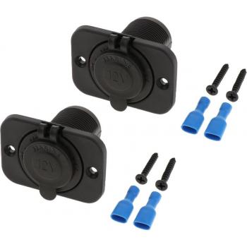 Dual 12V 24V Automotive Lighter Socket Power Charger Panel