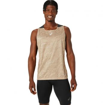 Vestuario de entrenamiento Asics Fujitrail en tono beige para hombre