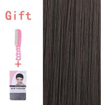 WEILAI Women's Long Curly Wig with Velvet Hat